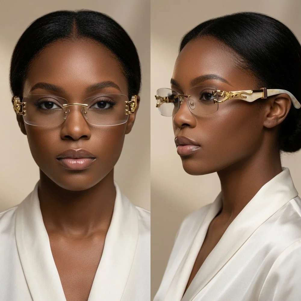 Unique High End Accessories Created Women Eye Glasses Eyewear Shades Clear Lens